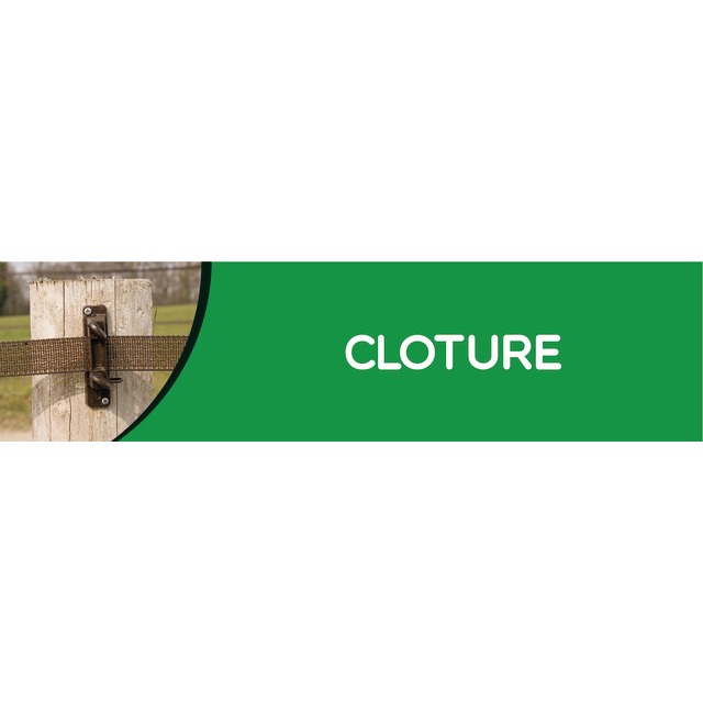 Bandeau Cloture PVC 0,3 X 980 X 250 MM Fond Vert référence fournisseur 9031216